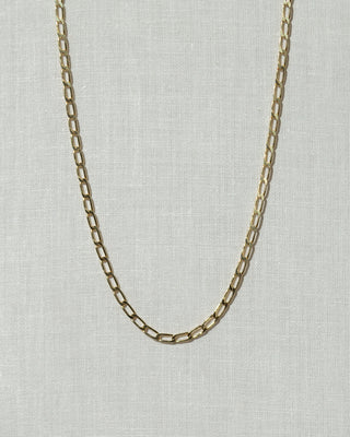 Flat Chain Necklace Gold Vermeil