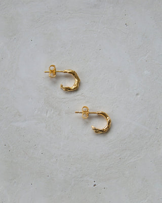 Mist Hoops Gold Vermeil