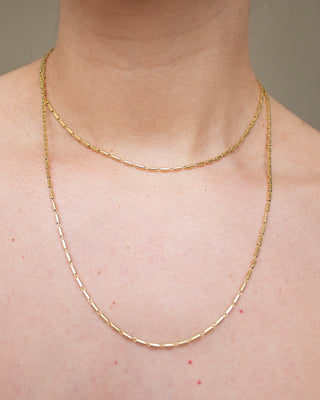 Ziti Chain Necklace Gold Vermeil