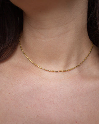 Ziti Chain Necklace Gold Vermeil