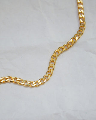 Curb Chain Necklace Gold Vermeil