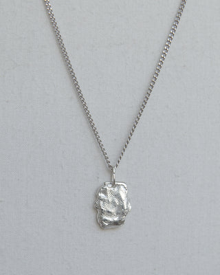 Fingerprint Amorphous Charm Sterling Silver