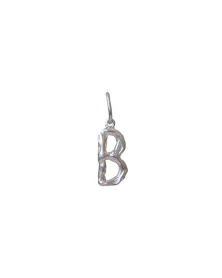 Initial Letter Charm Sterling Silver