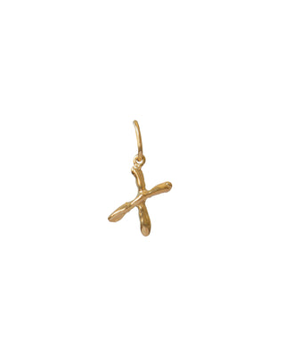 Initial Letter Charm Solid Gold