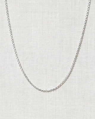 Classic Cable Chain Necklace Sterling Silver