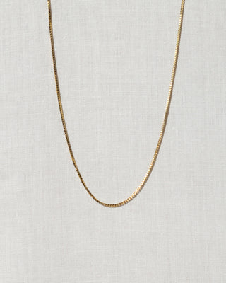 Box Chain Necklace Gold Vermeil