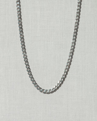 Curb Chain Necklace Sterling Silver