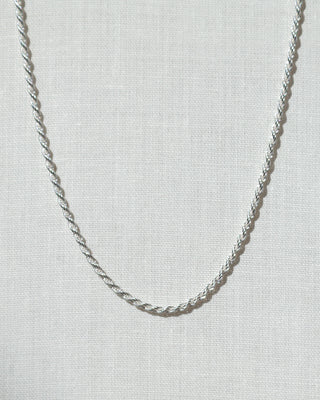 Rope Chain Necklace Sterling Silver